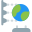 Printing globe shape on three dimensional manufacturing printer icon