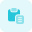 Paste the content to clipboard, computer file system. icon