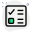 Conventional ballot paper voting with checkbox and tick icon