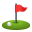 Flagge-im-Loch-Emoji icon