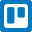 Trello a famous app for building multi to do list icon