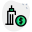 Profit making office with the dollar sign icon