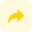 Forward email arrow icon