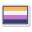 drapeau non binaire icon