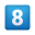 Keycap Digit Eight icon