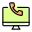Internet telephone service connected with the phone receiver icon