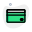 Credit Card for the bill payment at desk or online icon