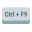 touche ctrl-plus-f9 icon