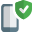 Cell phone shield protection and firewall badge icon