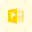 Microsoft PowerPoint is a presentation program for companies icon
