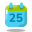 Calendario 25 icon