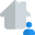 House owner of a private house property isolated on a white background icon