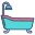 Dusche und Badewanne icon