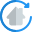 Reload home page of internet browser isolated on a white background icon