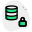 Lock to secure server network - protected with encryption Technology icon