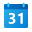 Calendrier 31 icon