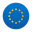 круговой флаг Европейского Союза icon