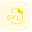 SFL file extension is mostly used by Sound Forge digital audio editing software icon
