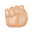Raised Fist Light Skin Tone icon