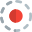 Round selection for circular diagram on design software icon