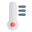 Thermometer for measuring temperature for incoming patients icon