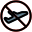 Air restricted zone for flights and drone icon