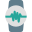 Circular watch face with inbuilt heart rate sensors icon