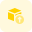 Export three dimensional software file isolated on a white background icon
