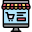 Computer online shop icon