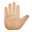Raised Hand Medium Light Skin Tone icon