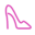 Mujeres Vista lateral del zapato Filled icon