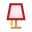 Bedside lamp icon