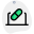 Research and development of drugs done on laptop icon