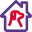 Dog house for shelter isolated on a white background icon