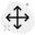 Pan in all directional navigation orientation and indication icon