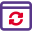 Reload web page to refresh content on web browser icon