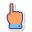 pele de um dedo tipo 1 icon