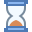 Песочные часы с песком внизу icon