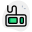 Wired keyboard of a computer isolated on a white background icon