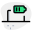 Laptop battery level indicator isolated on a white background icon