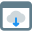 Cloud Computing download button under the landing page template icon