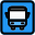 Bus station outdoor location for navigation and location icon