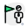 Businessman flagged for not maintaining end user agreement icon