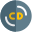 Compact disc for music and audio files icon