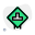 T Road top connected intersection road signal icon