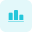 Fluctuative bar chart graph for this financial year icon