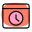 Time delay function on a web browser icon