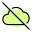 Cloud computing server offline isolated on a white backgound icon