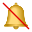 Glocke mit Schrägstrich icon