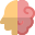 Human brain new ideas concept of new start up icon